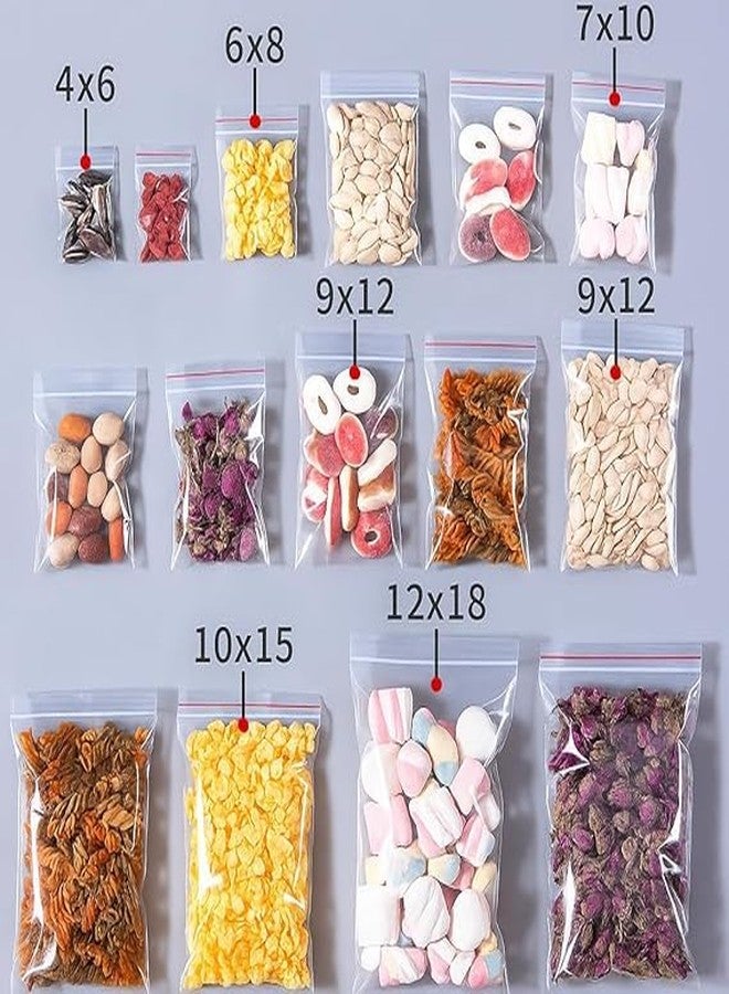 JPPL Zip Lock Pouches Transparent Resealable Durable Square Zip Lock Bags for Food Storage Jewelry Accessories and Home Use | Reusable Storage Pouches for Kitchen Office Travel.4x6-100 Pack - Image 5